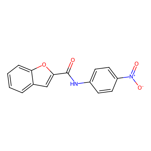 N-(4-nitrophenyl)-1-benzofuran-2-carboxamide structure
