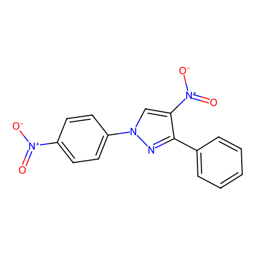 4-Nitro-1-(4-nitrophenyl)-3-phenylpyrazole structure