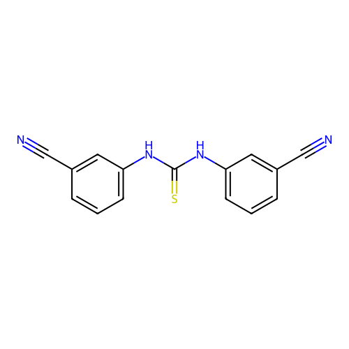 N,N'-bis(3-cyanophenyl)thiourea structure