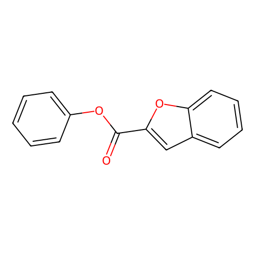 Phenyl 1-benzofuran-2-carboxylate structure
