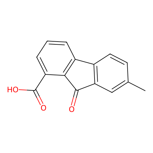 7-Methyl-9-oxo-9H-fluorene-1-carboxylic acid structure