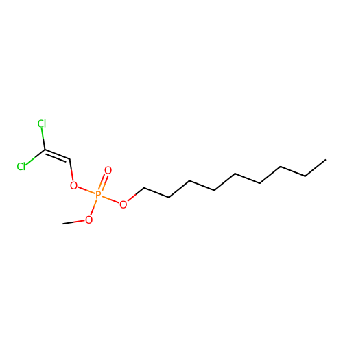 2,2-二氯乙烯基甲基壬基磷酸酯 structure