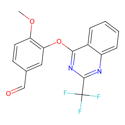 4-Methoxy-3-[2-(trifluoromethyl)quinazolin-4-yl]oxybenzaldehyde structure