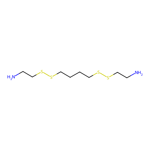 2-((4-((2-Aminoethyl)dithio)butyl)dithio)ethanamine structure