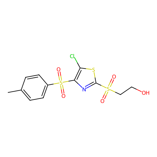 2-((5-Chloro-4-tosylthiazol-2-yl)sulfonyl)ethanol structure