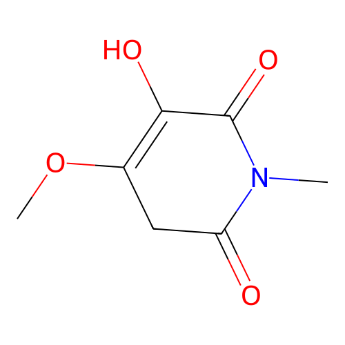 5-hydroxy-4-methoxy-1-methyl-3H-pyridine-2,6-dione structure
