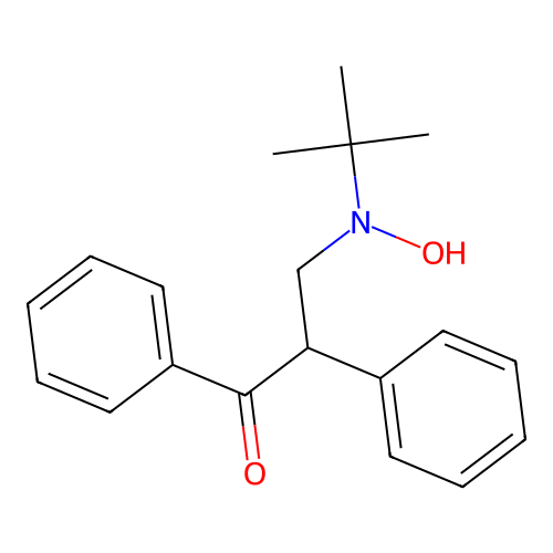 1-Propanone, 3-[(1,1-dimethylethyl)hydroxyamino]-1,2-diphenyl- structure