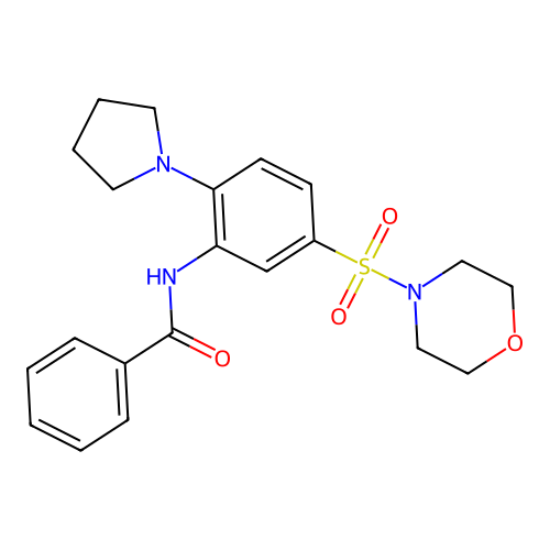 N-(5-(Morpholinosulfonyl)-2-(pyrrolidin-1-yl)phenyl)benzamide structure