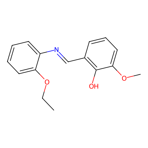 Alpha-(2-ethoxyphenylimino)-6-methoxy-O-cresol structure