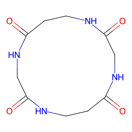 1,4,8,11-Tetrazacyclotetradecane-2,5,9,12-tetrone structure