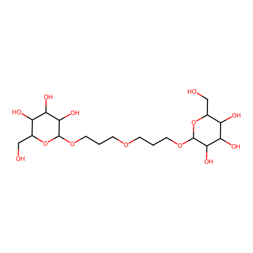 3-(3-(Hexopyranosyloxy)propoxy)propyl hexopyranoside structure