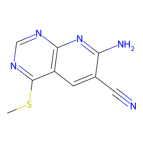 7-Amino-4-(methylsulfanyl)pyrido[2,3-d]pyrimidine-6-carbonitrile structure