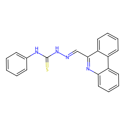 1-(Phenanthridin-6-ylmethylideneamino)-3-phenylthiourea structure