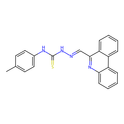 1-(4-Methylphenyl)-3-(phenanthridin-6-ylmethylideneamino)thiourea structure