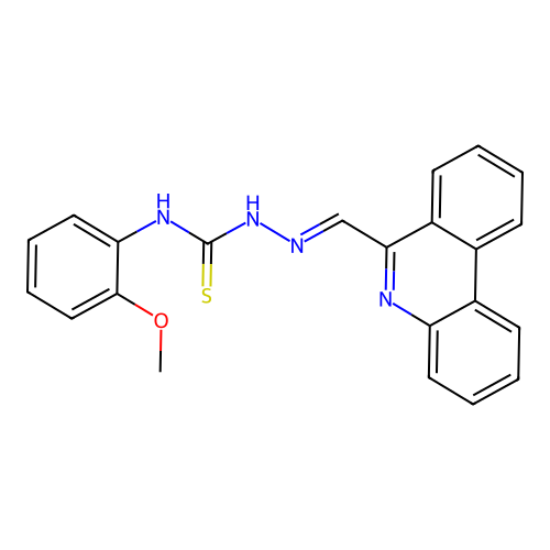 1-(2-Methoxyphenyl)-3-(phenanthridin-6-ylmethylideneamino)thiourea structure