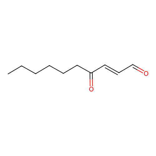 (E)-4-Oxodec-2-enal structure