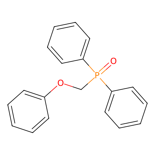 Phosphine oxide, (phenoxymethyl)diphenyl- structure