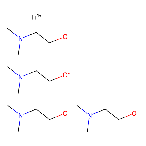 Tetrakis(2-(dimethylamino)ethanolate);titanium(4+) structure