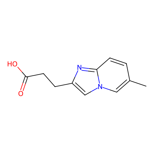 3-(6-Methylimidazo[1,2-a]pyridin-2-yl)propanoic acid structure
