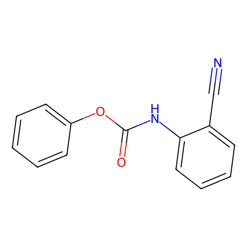 phenyl N-(2-cyanophenyl)carbamate structure