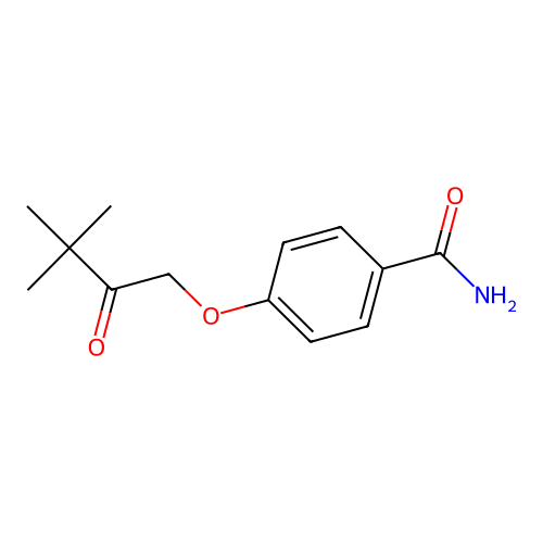 4-(3,3-Dimethyl-2-oxobutoxy)benzamide structure