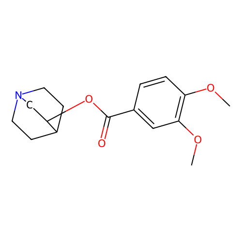 1-Azabicyclo[2.2.2]oct-3-yl 3,4-dimethoxybenzoate structure