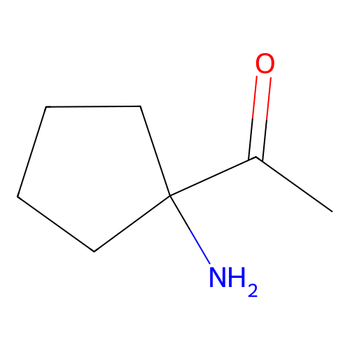 1-(1-Aminocyclopentyl)ethanone structure