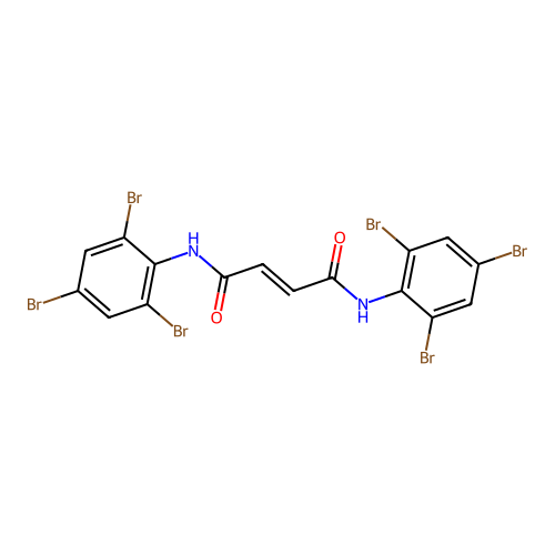 N,N'-bis(2,4,6-tribromophenyl)but-2-enediamide structure