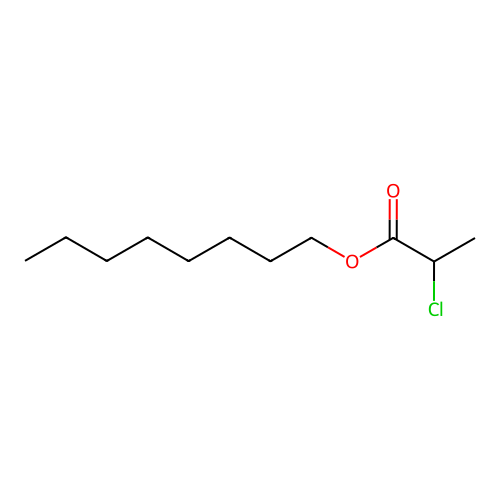 Octyl 2-chloropropanoate structure