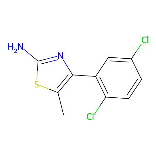 4-(2,5-Dichlorophenyl)-5-methyl-1,3-thiazol-2-amine structure
