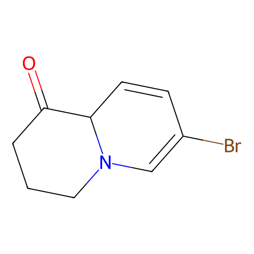 7-Bromo-2,3,4,9a-tetrahydroquinolizin-1-one structure