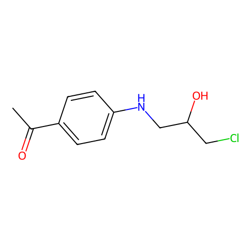 1-{4-[(3-Chloro-2-hydroxypropyl)amino]phenyl}ethanone structure