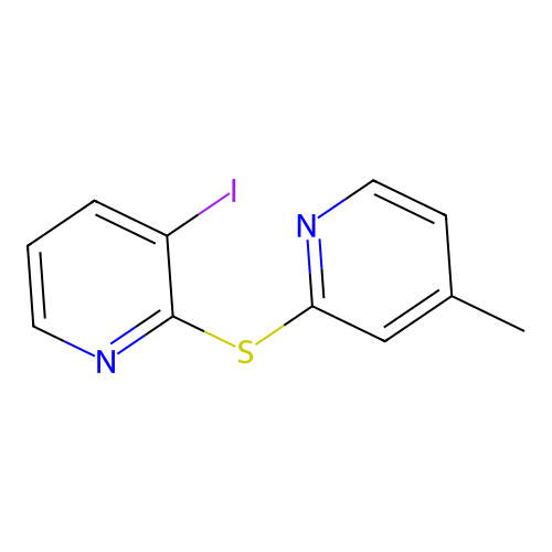 3-Iodo-2-[(4-methylpyridin-2-yl)sulfanyl]pyridine structure