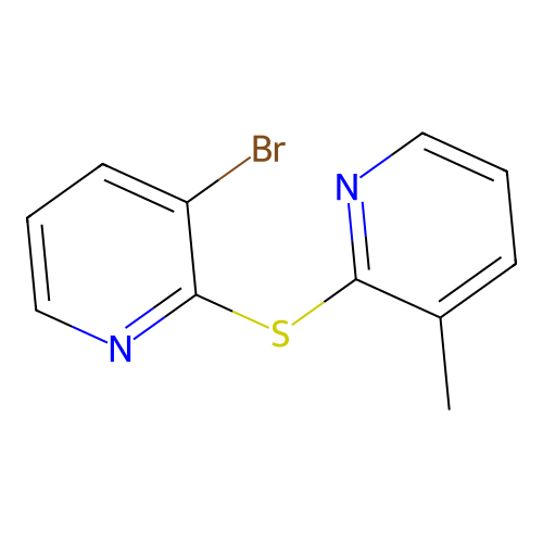 3-Bromo-2-[(3-methylpyridin-2-yl)sulfanyl]pyridine structure