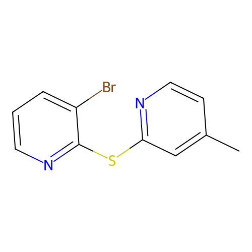 3-Bromo-2-[(4-methylpyridin-2-yl)sulfanyl]pyridine structure