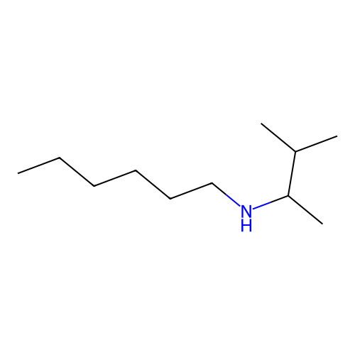 N-(1,2-dimethylpropyl)-N-hexylamine structure