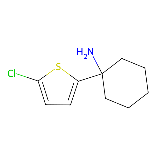 1-(5-Chlorothiophen-2-yl)cyclohexan-1-amine structure