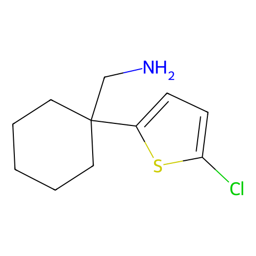 [1-(5-Chlorothiophen-2-yl)cyclohexyl]methanamine structure