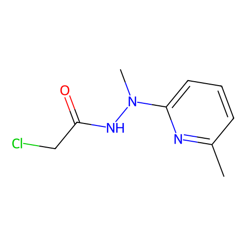 2-chloro-N'-methyl-N'-(6-methyl-2-pyridinyl)acetohydrazide structure