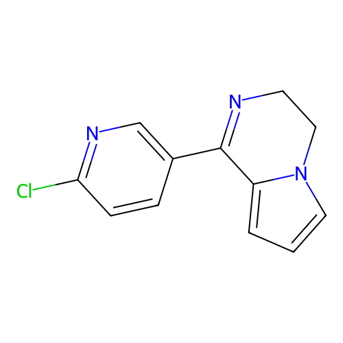 1-(6-Chloro-3-pyridinyl)-3,4-dihydropyrrolo[1,2-a]pyrazine structure