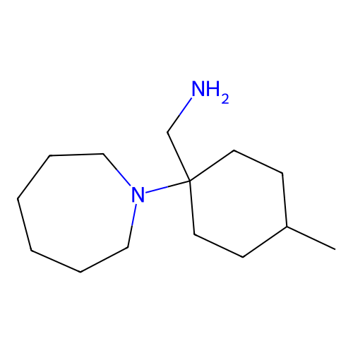 C-(1-Azepan-1-yl-4-methyl-cyclohexyl)-methylamine structure