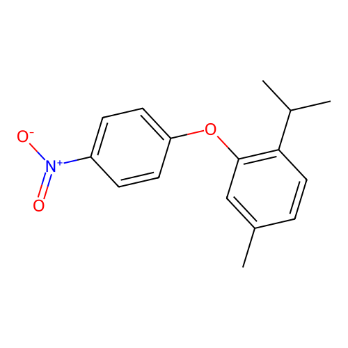 1-Isopropyl-4-methyl-2-(4-nitrophenoxy)benzene structure