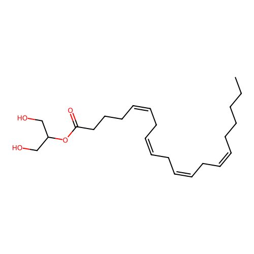 2-花生四烯酸甘油酯 structure