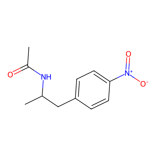 N-[1-(4-硝基苯基)丙-2-基]乙酰胺 structure