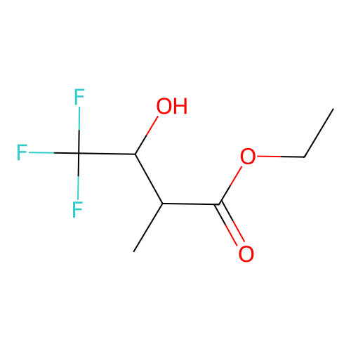 Ethyl 3-hydroxy-2-methyl-4,4,4-trifluorobutyrate structure