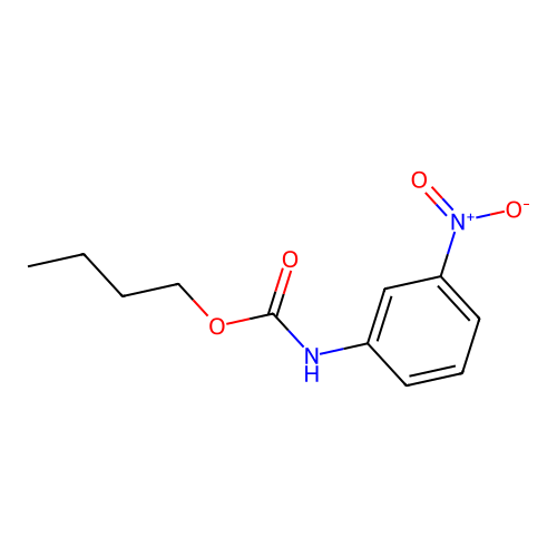 butyl N-(3-nitrophenyl)carbamate structure
