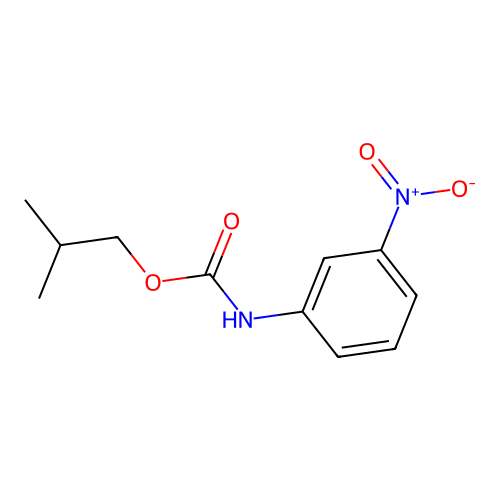 2-Methylpropyl (3-nitrophenyl)carbamate structure