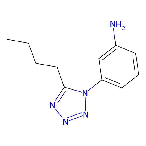 3-(5-Butyltetrazol-1-yl)aniline structure