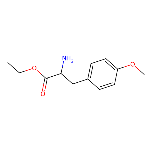 Ethyl 2-amino-3-(4-methoxyphenyl)propanoate structure