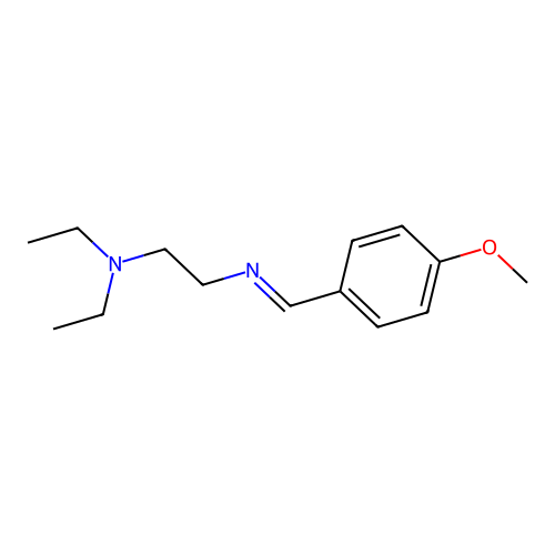 N,N-Diethyl-N'-(4-methoxybenzylidene)ethylenediamine structure